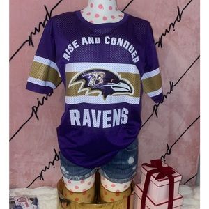 A#4 *Rare VICTORIA'S SECRET PINK Ravens NFL Football Collection Jersey S